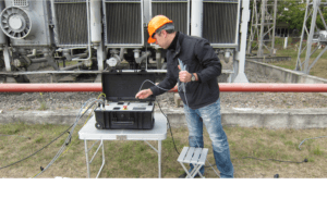 Testing of high-voltage equipment